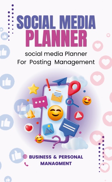 Social Media Planner , For Post Management , 80 Pages , Premium Paper 4,25" X 6,875" , Ideal For Business & Personal Managment