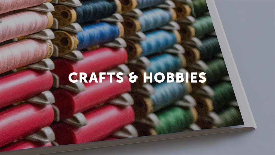 Photo of a self-published book on sewing representing the Lulu bookstore category crafts and hobbies