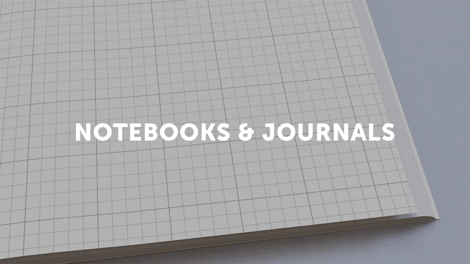 Photo of a self-published graph notebook on financial savings representing the Lulu bookstore category notebooks and journals