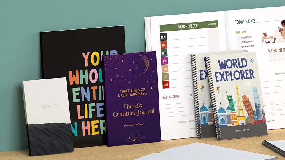 lulu create custom notebooks, journals, & planners