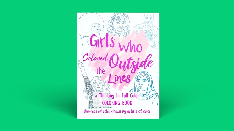 lulu kickstarter girls who colored outside the lines card