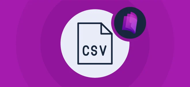 Order import step 3 icon indicating a CSV file