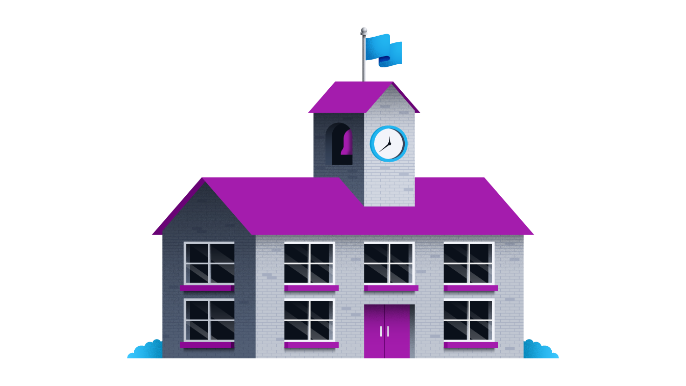 A K-12 schoolhouse where teachers use Lulu to self-published manuals, workbooks, and textbooks